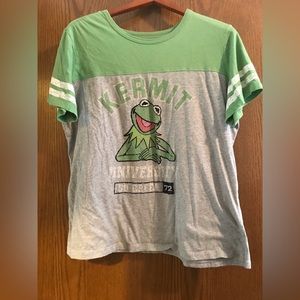 “The Muppets” green Kermit the Frog short sleeve T-shirt Size 4X